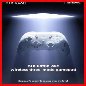 ATK 배틀 액스 무선 게임 컨트롤러 듀얼 진동 게임패드 터보 기능 인체공학적 그립 PC 안드로이드 폰 게임