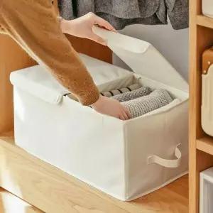 [골드스마일]패브릭 소재 다용도 옷 이불 정리 수납함 리빙 박스