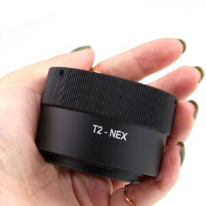 T2-NEX 어댑터 T2 T 렌즈 M42x0.75 소니호환 E 마운트 카메라 NEX-5 A6500 A6000용