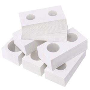 FAVOURDE 300피스 판지 동전 홀더 플립 컬렉션용 2인치 사이즈 1CM 모음 메가 6가지