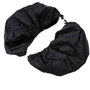 WOWTK 방수 새들백 스피커 오디오 뚜껑 브라 /뚜껑 커버, 할리 투어링 일렉트라 글라이드 로드 스트리트 킹 모델 1994-2025에 적합, 블랙