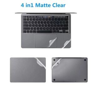 맥북 호환 프로 14 pro16 M4 M3 M2 M1 에어 13.6 15 터치패드 + 팜레스트 전체 바디 무광 투명 스티커 데칼