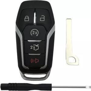 토크문 교체용 키리스 엔트리 원격 키포브 쉘 케이스 포드 엣지/익스플로러/퓨전/머스탱 링컨 MKZ/MKC/MKX