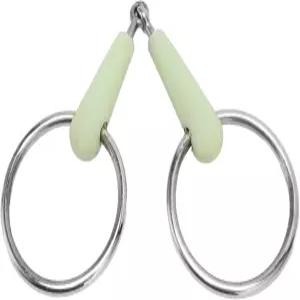 말 훈련과 승마를 위한 풍미가 있는 Pssopp 스내플 비트 고무 랩 스테인리스 스틸 루즈 링 입 링크