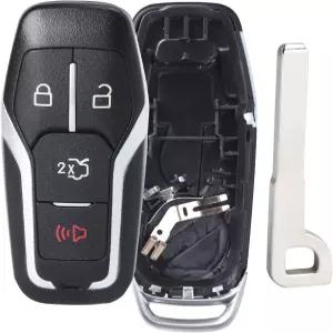 포드 엣지/익스플로러/퓨전/머스탱용 키몰 원격 키포브 케이스 쉘 커버 링컨 MKC/MKX(FCC ID