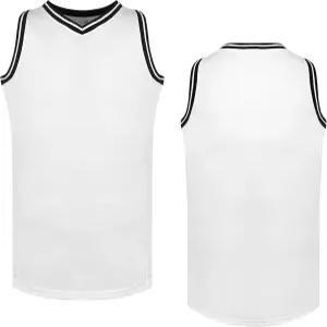 메소스페로 블랭크 농구 유니폼 남성용 메시 운동 셔츠 블랙 옐로우 화이트 블루 레드 S-3XL