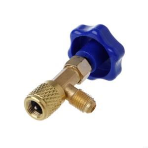 밸브 1/4 SAE 자동 AC 용 차량 컨디셔너 안전 R22 R134a R410A 병따개 탭 가능