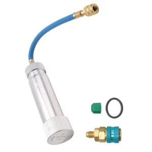 2Oz 오일 인젝터 냉매 R134A R22 R12용 1/4인치 SAE 커넥터