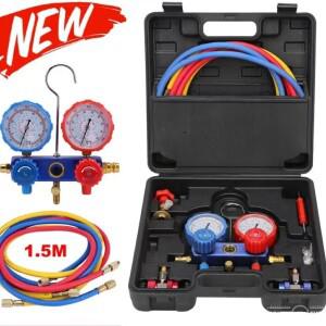 R134a R22  기타 냉매 충격 방지한 고정밀  에어컨 불소 게이지 세트