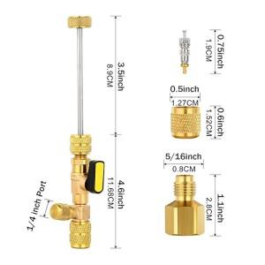 밸브 코어 리무버 설치 키트 Emover/인스터러/오프너 R22 R410a R134A 냉매용 특수 기계
