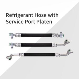 메꾸라 R134a 냉매 두꺼운 벽 튜브 |  6 8 10가지 사이즈  90스트레이트 피팅 에어컨 가스 라인 누수 방지