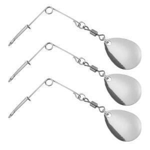 닥터피쉬 20팩 낚시 스피너베이트 와이어, 콜로라도/윌로우 블레이드 지그 스피너 루어 제작 용품 액세서리