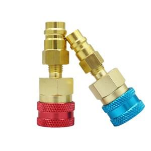 플렉스 샤프트 2PCS 에어컨 퀵 커넥터 R1234YF/R12 ~ R134A 어댑터  AC