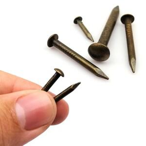 102050100pc 1.2mm 골동품 황동 청동 순수 구리 미니 소형 소형 둥근 머리 네일 스터드 가구 경첩 보석 상