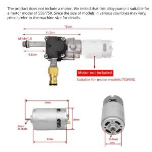 무선 세차건 알루미늄 펌프 헤드 모터 없음세차  교체용