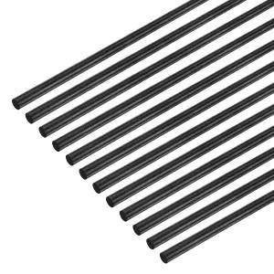 M 미터XITY 12팩 탄소 섬유 막대 RC 비행기/DIY 크래프트/쿼드콥터 암/스케일 모델 카이트 윙 튜브용 200mm