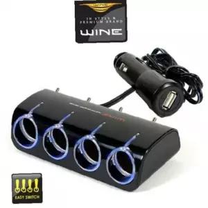 은플 위네Z03 USB 충전기 1구 차량소켓 LED 4구확장