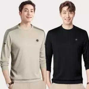 긴소매 보이 상의 S/S 폴 블라우스롱티 흰티 쭉티 맨즈 이너 레이어드티 스테디