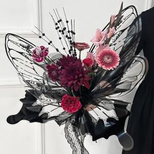 나비 날개 꽃 포장지 방수 부케 재료 결혼식    10