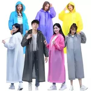 7색상 EVA 우비 우의 방수 남성 여성 비옷 레인코트