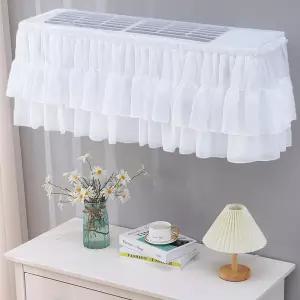 벽걸이 에어컨 레이스 스타일 커버 가리대 미니 덮개 올핏