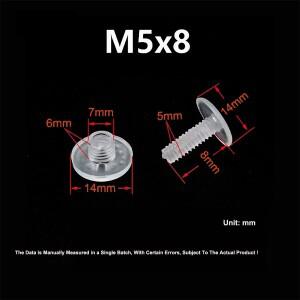 PP 플라스틱 트위스트 나사 하위 버클 원장 사진 앨범 도킹 잠금 바인딩 고정