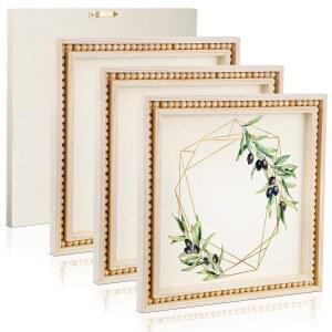 원칙 4팩 구슬 그림 스타일 DIY 위한 표지판 인치 사각형 패널 캔버스 프로젝트를 공예용 미완성 나무 명판 보호 보드 그리기