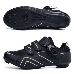 로드 바이크 슈즈, 산악 자전거 아웃도어 라이딩 남성 사이클링 경량, , 미끄럼 방지, 자유롭게 조절 가능한 버클과 점착 디자인