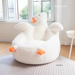 거위 레저 가구 소파, 싱글 귀여운 다다미 의자, 가정용 라운지 거실 발코니 패브릭