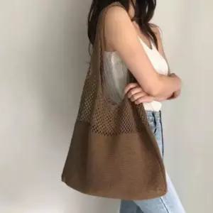 망사 에코 그물 네트백 그물백 코바늘 망사가방 도트백 여름 라탄백