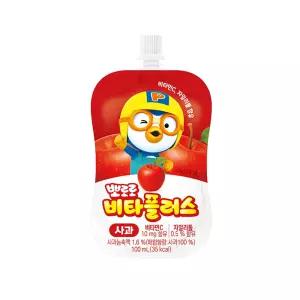 뽀로로 비타플러스 사과 100ml 10개입 X2개