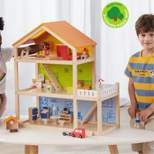 여아 가족 역활 인형놀이 원목인형 대형 인형의집 4세 6세