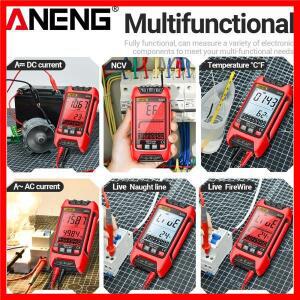 디지털 멀티미터 스마트 ANENG AC/DC 전압 용량 측정기 6000 카운트 자동 전기 온도 저항 트랜지스터 테스