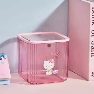 산리오 531PFT08 헬로키티 투명 원터치 휴지통