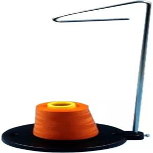 조절 가능한 팔과 미끄럼 방지 베이스가 있는 재봉틀용 나사 스탠드 스풀 홀더 - 모든 보빈 크기에 맞는