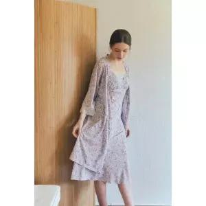 [비너스](신세계 사우스시티)깃털처럼 가벼운 초경량 페이즐리나염 원피스가운세트[VGNA207A_B]