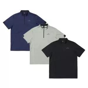 [아이더](센텀시티점)[최초가 95,000원] 가볍고 착용감이 우수한 3가지 색상의 POP 솔리드 반팔 짚업 티...