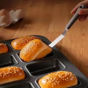 치아바타틀 베이킹몰드 바게트 핫도그 트레이 홈베이킹 빵 4구