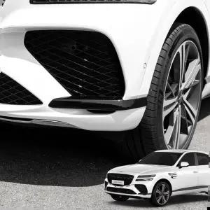 블랙몰딩 제네시스용품 쿠페 튜닝 프론트 범퍼 사이드 커버 GV80