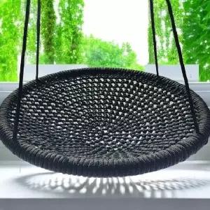 원형 해먹 그네 흔들 의자 행잉 그물 체어 카페 실내 야외용 라탄 펜션