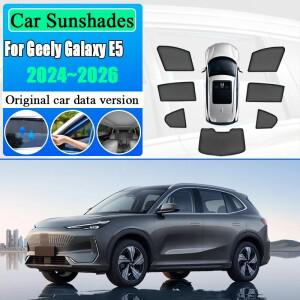 지리 갤럭시 호환 E5 2024 프로톤 e.MAS 7 앞유리 측면 창문 자석식 햇빛 가리개 자동차 메쉬 액세서리