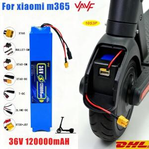업그레이드 36V 120000mAh 10S3P 36v 전기 스쿠터 배터리 팩 18650 리튬 M365 전동