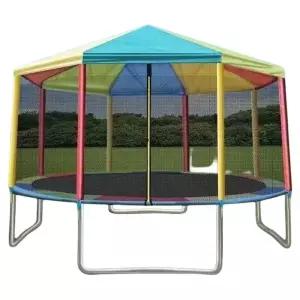 대형 트램펄린 실외 블루 천막 캠핑장 점핑 트램폴린 점프