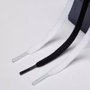 기본 납작 운동화끈 신발끈 평끈 고무줄 신발끈 흰색 블랙 검정 화이트 120cm 2P