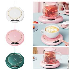 커피 머그잔 워머 컵 히터 3 기어 온도 설정 USB 일정한 가열 코스터 차 물 우유용 플레이트 패드