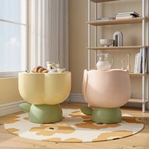 샤크팡 테이블 자극 거실 카페 티테이블 침실 인테리어테이블 감성 매장