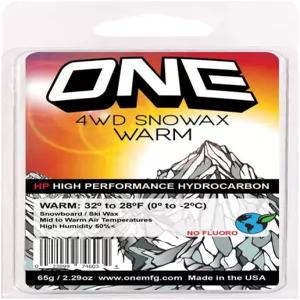 Mfg 4WD 스노보드 및 스키 왁스 1개 65g 바 따뜻한 젖은 눈을 위한 원볼 26oF~32oF(-3oC~-0oC) 트로피컬 향