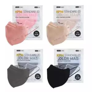 스마일 컬러 KF94 새부리마스크 50매 대형 세부리형