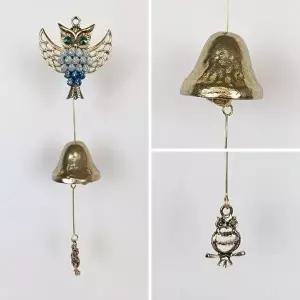 천사부엉이-1 블루 황동 현관 출입 풍경 문종 도어벨 (KYR-W5FD9D0)