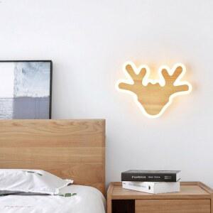 샤크팡 심플 벽부등 아이방꾸미기 원목 우드 무드등